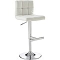 Sunpan Imports Rockwell White Adjustable Barstool