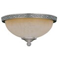 Pewter Die-cast Tea Glass Dome Light Fixture
