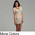 Water Water by Elan Women's Mosaic Knit V-Neck Swim Cover-up