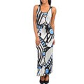 Stanzino Women's Abstract Print Tank Maxi Dress