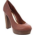 Riverberry Women's 'Zooey' Chestnut Platform Heels