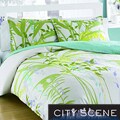 City Scene Mixed Floral 3-Piece Duvet Cover Set