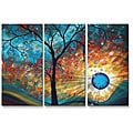 Megan Duncanson 'Aqua Burn' Metal Wall Art