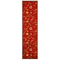 Ruby Garden Red Runner Rug (2'7 x 10')