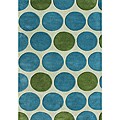 Alliyah Handmade New Zeeland Blend Light Aspen Green Wool Rug (9' x 12')