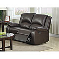 Patricia Dark Brown Dual Reclining Loveseat