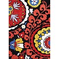 Me & Mom Black Hand-Tufted New Zealand Wool Blend Rug (5'x8')
