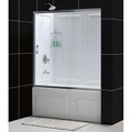 DreamLine Infinity Tub Door and Qwall-tub Backwall Bathtub Kit