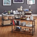 ETHAN HOME Myra Vintage Industrial Modern Rustic TV Stand