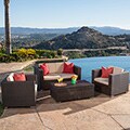 Christopher Knight Home Murano PE Wicker Outdoor 4-piece Sofa Set