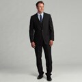 Kenneth Cole Reaction Men's Slim Fit Grey Stripe Suit Separate Vest