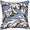 Blue Scroll Needlepoint Pillow