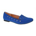Refresh by Beston Women's 'Belin-02' Blue Star Studded Flats