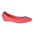 Refresh by Beston Women's 'Lauren-02' Coral Perforated Flats