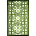 Woven B.B. Begonia 'Bali' Green Recycled Mat (4' x 6')