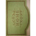 Cocoa Matting 'Home' Green Door Mat (22 x 34)