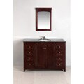 Windsor Walnut Brown 48-inch Bath Vanity with 2 Doors and Black Granite Top
