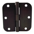 GlideRite 3.5-inch x 5/8-inch Radius Oil Rubbed Bronze Door Hinges (Pack of 12)
