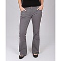 Dickies Women's Grey Slim-fit Canvas Bootcut Pant
