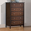 Nurmes Warm Cherry Transitional 5-drawer Chest