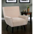 Abbyson Living Malibu Cream Microsuede Armchair