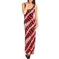 Stanzino Women's Red, Black, White Printed Long Dress