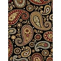 Infinity Black Area Rug (2'7 x 7'3)