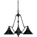 Bridgeview - 3 Light - Chandelier Mission Dust Bronze Finish