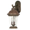 Clarion Arm Down 3-light Platinum Gold Wall Sconce