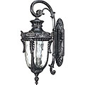 Dunmore Arm Down 3-light Greystone Wall Lantern