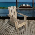 3-Slatted Outdoor Hand-Scraped Adirondack Chair