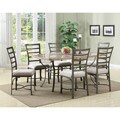 Val Faux Marble Top Dining Table