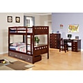 Deco Twin / Twin Bunk Bed in Cappuccino