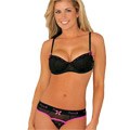 Playboy Intimates Women's Bra/ Thong Panties Set