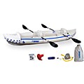 Sea Eagle 370 Deluxe Package Inflatable Kayak Set