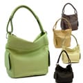 Dasein Tall Faux Leather Hobo Bag