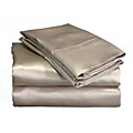 Charmeuse II Mocha Satin Sheet Set