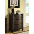 Black/ Gold Transition 3-drawer Bombay Chest