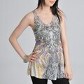 Tabeez Women's Rhinestone Venetian Tank
