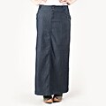 Tabeez Women's Sailor Style Long Denim Skirt