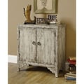 Mixed Taupe Reclaimed Wood 2-door Accent Cabinet
