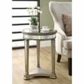 Mirrored 20-inch Dia Accent Table
