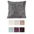 Crinkle 18x18-inch Faux Fur Pillow with Removable Cover