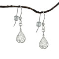 Jewelry by Dawn Small Filigree Teardrop Sterling Silver Earrings
