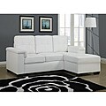 White Bonded Leather Sectional