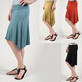 Tabeez Women's Fold-over High-low Skirt