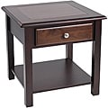 Nassau Walnut Espresso End Table