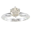 14k Gold 1ct TDW Certified Diamond Solitaire Engagement Ring (I-J, SI2-SI3)