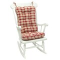Red Plaid Standard Rocking Chair Cushion