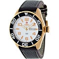 Swiss Precimax Men's Executive Leather Watch